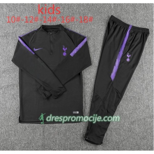 Tottenham Hotspur Dječji Komplet Sweatshirts Crna 2018/19 Tottenham Hotspur Dječji Komplet Sweatshirts Crna 2018/19